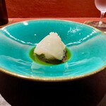 Ji-Cube - 【椒麻魷花】 イカの塩味炒め 九条葱と四川山椒のソース