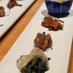 西銀 ぼたん - 先付け、季節の前菜