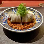 Ji-Cube - 【紅油茄子】 茄子の豚巻き ガーリックソース