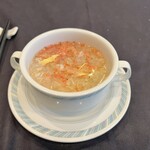 Ishibashi - 桜エビとキノコの卵スープ