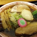 恵庭 おとん食堂 - 萬字ラーメン650円＋たまご100円(再訪)