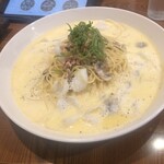 With - たらことイカのクリームパスタ