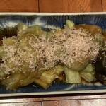 鰻 のぶはら - 長茄子の炭火焼き