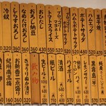 巣鴨ときわ食堂 - 壁のメニュー