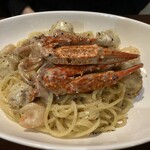 パスタの店 山猫軒 - １２月限定ワタリガニと魚介のクリームソースです☆　2025-1210訪問