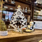 うな亭 - カウンターもクリスマス仕様に！