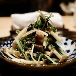 満る川 - 春菊 水菜 桜海老 しめじ