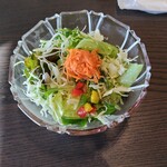 自由ELE - サラダセット(税込490円)　ドレッシンがうまい