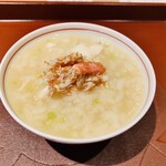 馳走 啐啄一十  - 【写真⑫】特製おじや(鱈の白子、香箱蟹、鮃、剥入り)