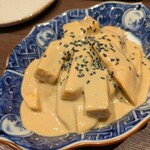 炭味旬菜 収穫 - 柿の胡麻和え