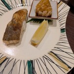 炭味旬菜 収穫 - ノドグロ塩焼き