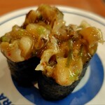 無添くら寿司 - ホタテひもピリ辛わさび130円