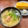 すし 銚子丸 - あら汁、自家製玉子焼き、これは必須