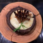 ラ・ボンヌターブル - 椎茸となれ寿司です。とてもとても美味