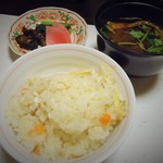 和亭 - 鯛めし・香物・赤出汁