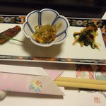 和亭 - 朝食（取肴３種）