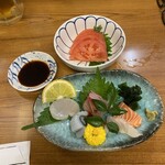 酒房 武蔵 - トマト  刺身盛り