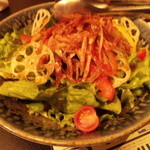 笹がきゴボウとレンコンのサラダ