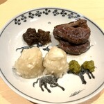 銀座 しのはら - 青首鴨の玉鋼焼き