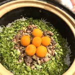 銀座 しのはら - 焼鼈としらすのご飯、卵