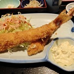 キッチンくま - エビフライのドアップ