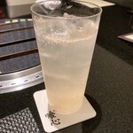 焼肉 喰心 - 連れの生グレフルサワー