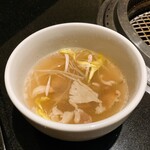 焼肉 喰心 - タンスープ