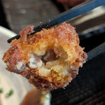 居酒屋 肴とり - カキフライ；断面