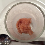 御影 ジュエンヌ - 口なおしの富士リンゴのグラニテ。