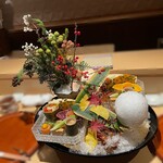 銀座 しのはら - ちょっとクリスマス飲んで雰囲気を出して