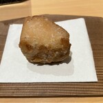 銀座 しのはら - 後出し八寸の海老芋唐揚げ　上げる前にしっかりした味付けで炊いてあります　これ大好き