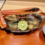 銀座 しのはら - 蟹焼き上がりました