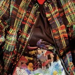 そば切り 喜鮫 - きのこﾌｧﾝﾀｼﾞｰ柄br＆sk, ﾂｨｰﾄﾞJK