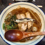 烈志笑魚油 麺香房 三く - かけ(並)♪