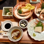 三吉 かに楽座 甲羅戯 - コッペカニ、蟹味噌、赤イカ、甘海老、等々❗️