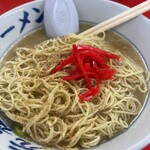 元祖ラーメン 博多元長 - 替え玉100円はカタい玉