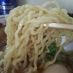 ラーメンハウス青木  - 2014/11 味玉ラーメン/自家製ちぢれ中太麺