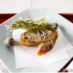 長島 - 【油物】豚バラセロリ、むかご、えりんぎ(霜月の昼会席)<2014.11>