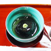 長島 - 【先付】かぶら蒸、海苔包み。中は甘鯛 百合根 銀杏 山葵 銀(霜月の昼会席)<2014.11>