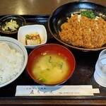 直ちゃん - チキン南蛮定食ごはん大盛り1150円。