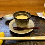 福の川いしだ - 茶碗蒸し 海老 帆立 穴子