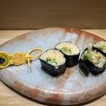 広典 - ずわい蟹と胡瓜の巻物