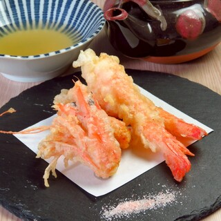 以「天使蝦」為首的精緻天婦羅和食套餐