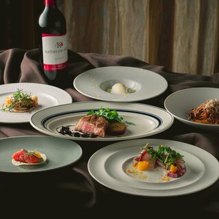 シェフ渾身の季節限定自慢のコース