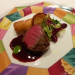 モナリザ - 国産牛ロース肉のポワレ　赤ワインソース