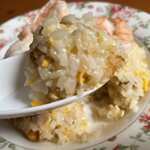 きく屋 - 『エビチャーハン(スープ付)』のエビチャーハン