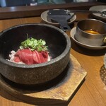 焼肉うしごろ - トリュフと厳選和牛の石焼リゾット