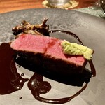 蒼 - 但馬玄牛シャトーブリアンと舞茸の炭火焼