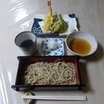 あまの - この蕎麦粉で、このそばで、「天せいろ」、１３００円はお得。