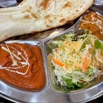 タージマハール - 料理写真:スペシャルランチ 1,150円
バターチキンカレー 2辛
ナプラタンカレー 2辛